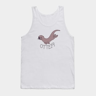 Cute River Otter Tank Top